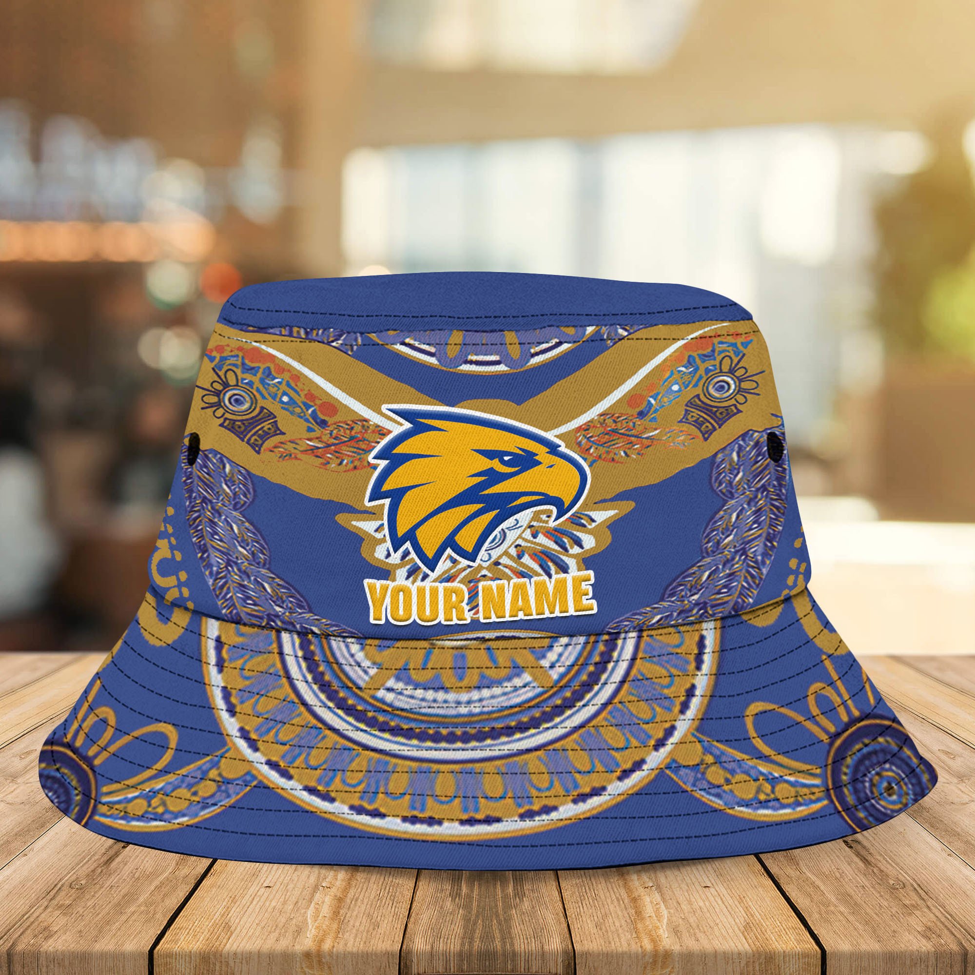 Afl West Coast Eagles Indigenous New Personalized Bucket Hat For Fans