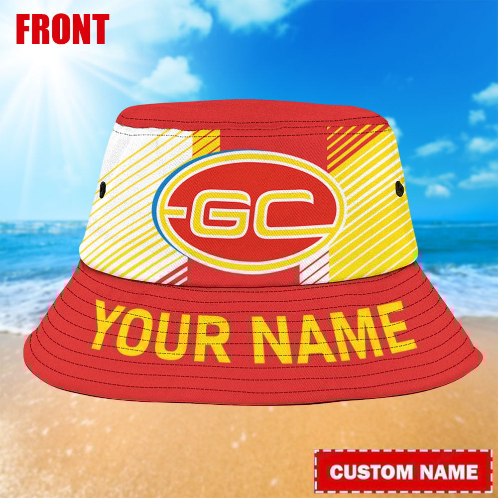 Afl Gold Coast Suns Personalized Bucket Hat For Fans