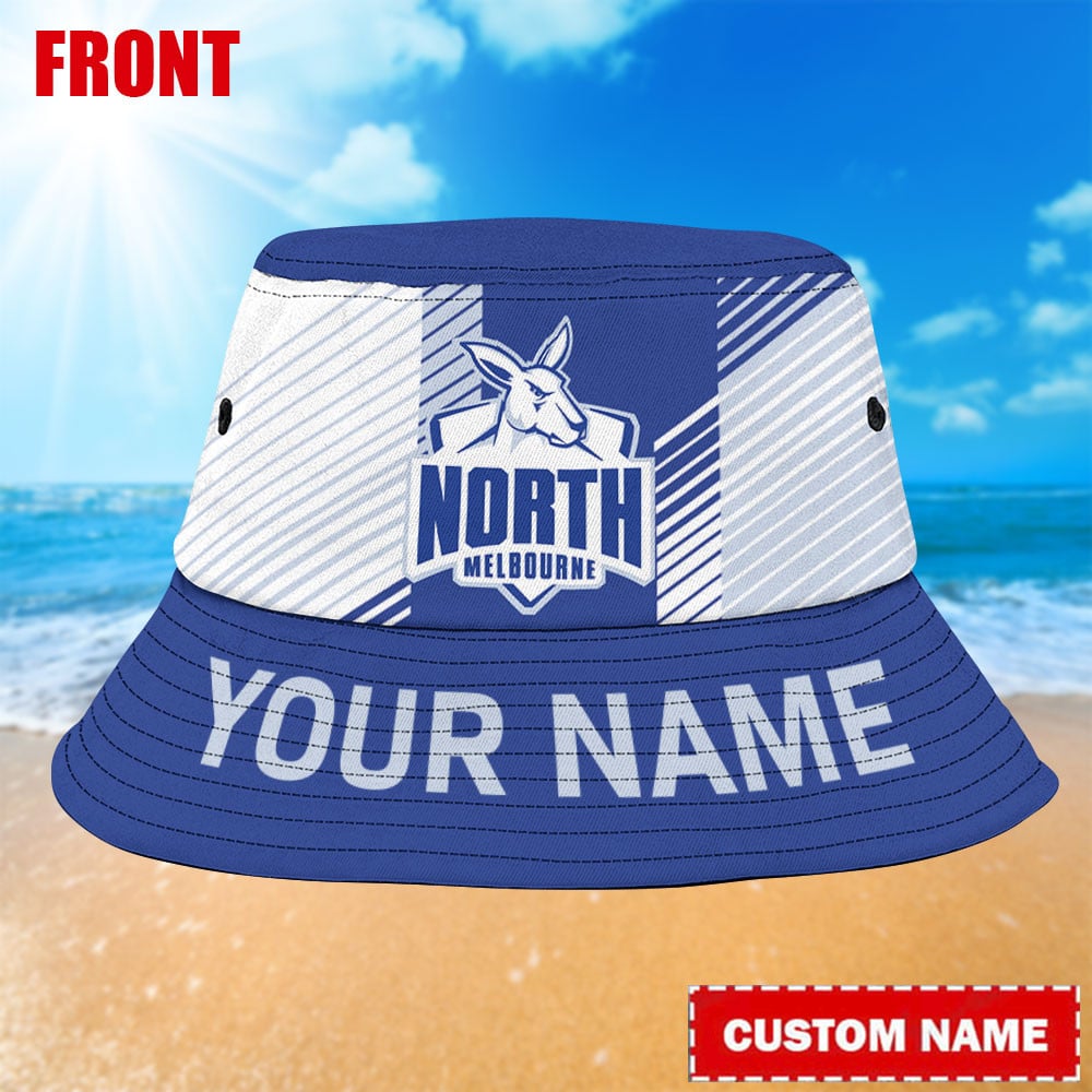 Afl North Melbourne Kangaroos Personalized Bucket Hat For Fans