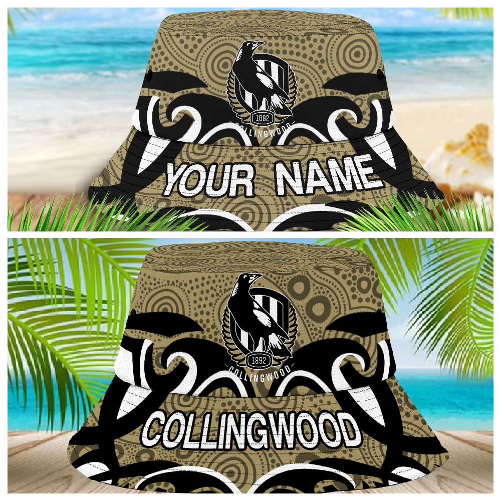 Afl Collingwood Magpies Personalized Bucket Hat For Lover Boyfriend Husband