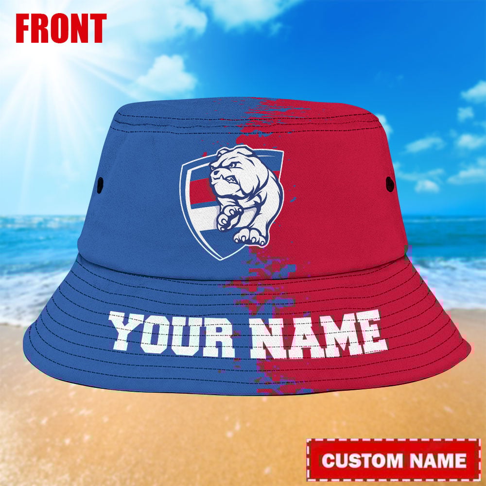 Afl Western Bulldogs Personalized Bucket Hat For Fans