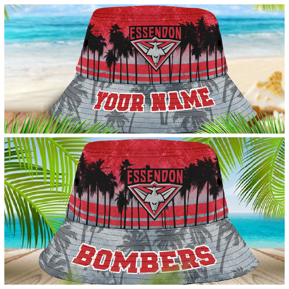 Afl Essendon Bombers Personalized Bucket Hat 