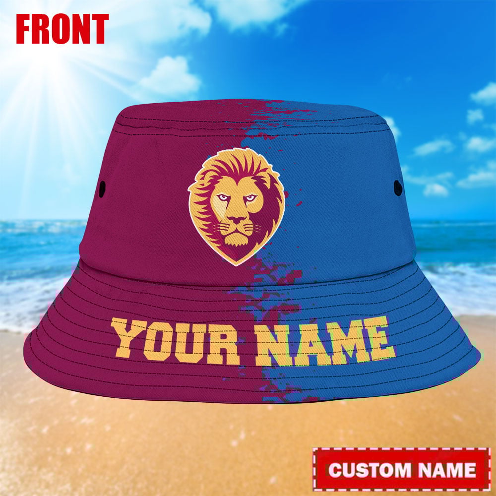 Afl Brisbane Lions Personalized Bucket Hat