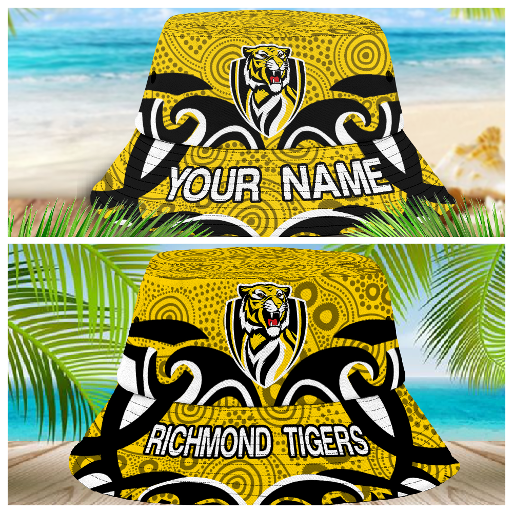 Afl Richmond Tigers Personalized Bucket Hat 