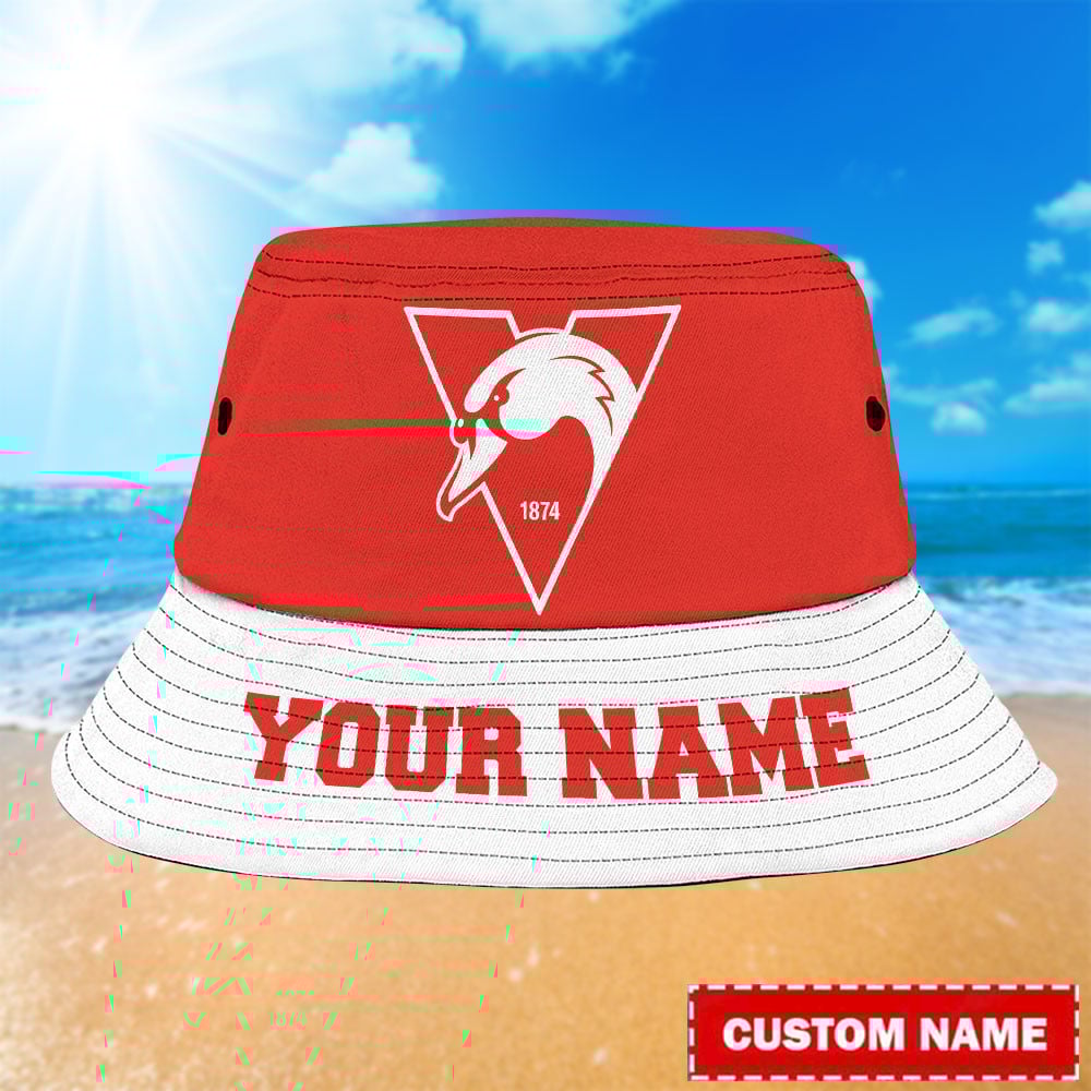 Afl Sydney Swans Personalized Bucket Hat