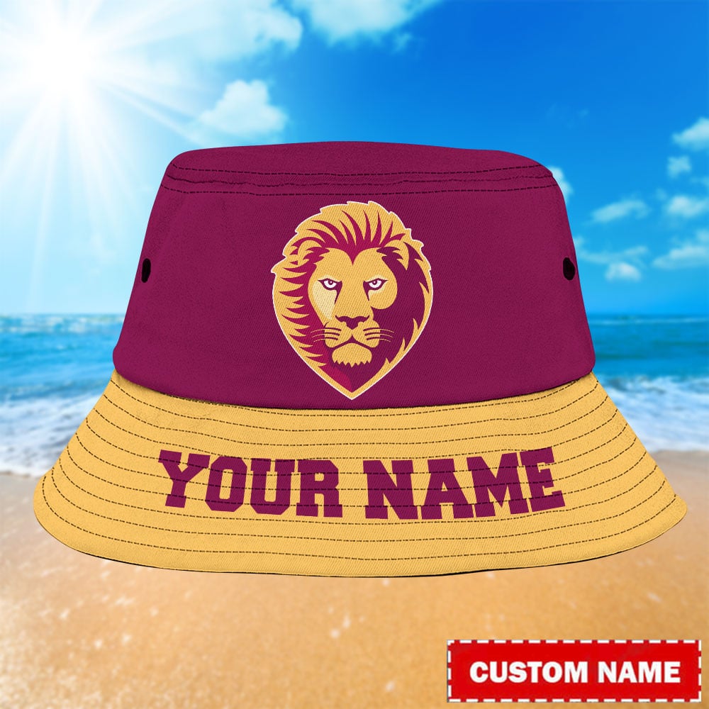 Afl Brisbane Lions Personalized Bucket Hat