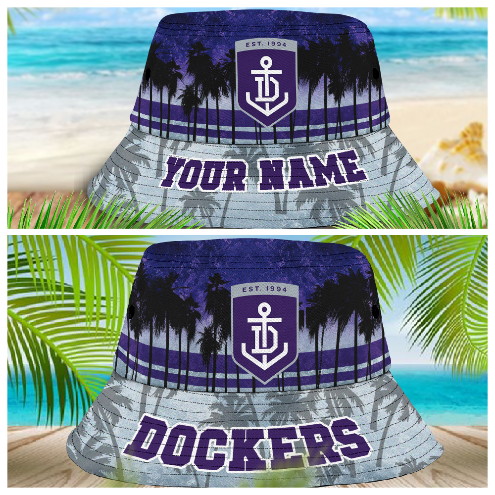 Afl Fremantle Dockers Personalized Bucket Hat 