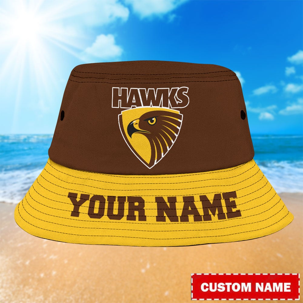 Afl Hawthorn Hawks Personalized Bucket Hat