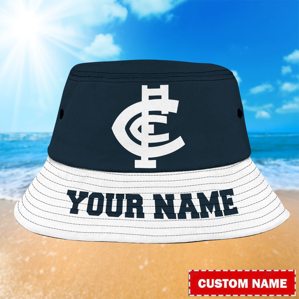Afl Carlton Blues Personalized Bucket Hat