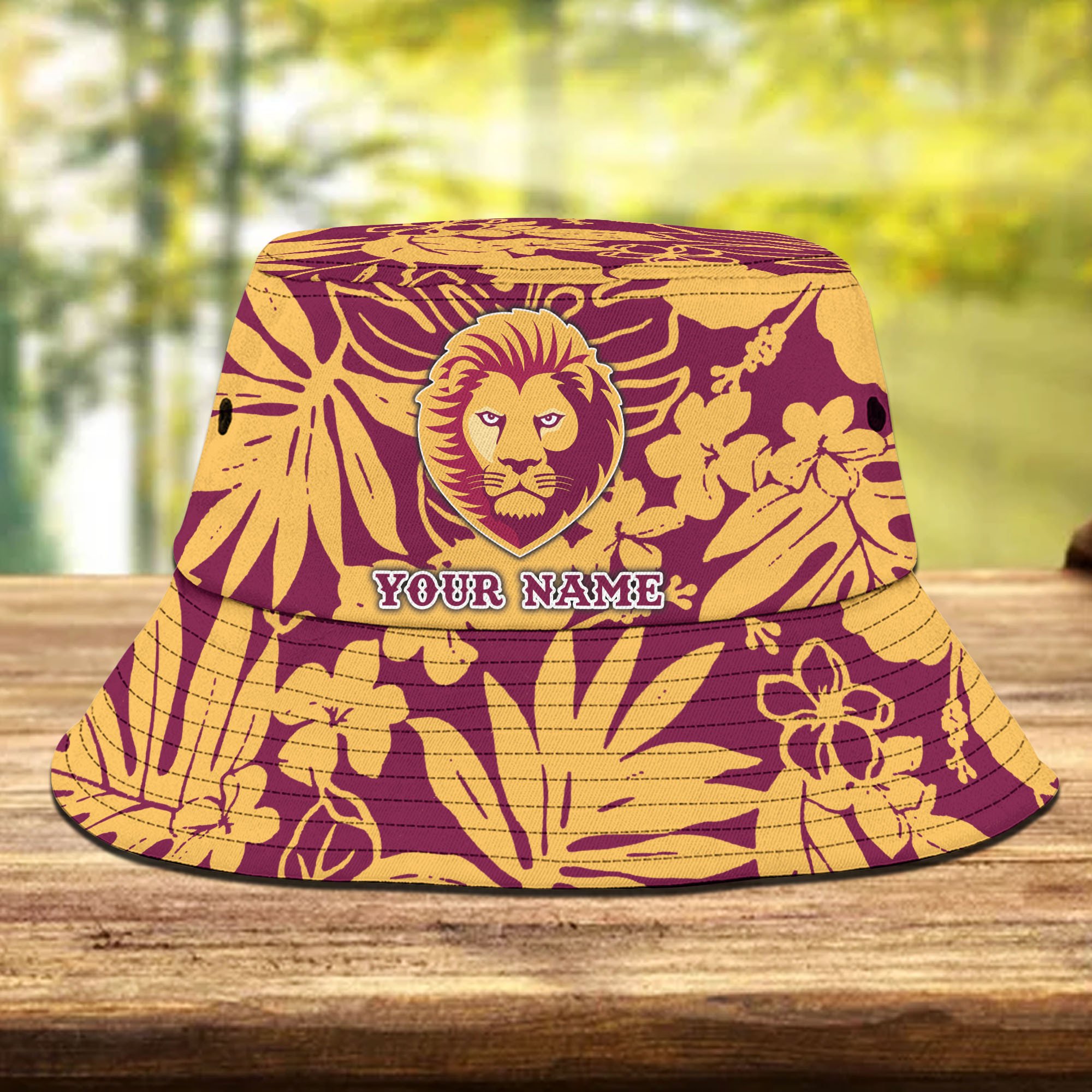 Afl Brisbane Lions New Personalized Flowers Bucket Hat Gifts For Fans