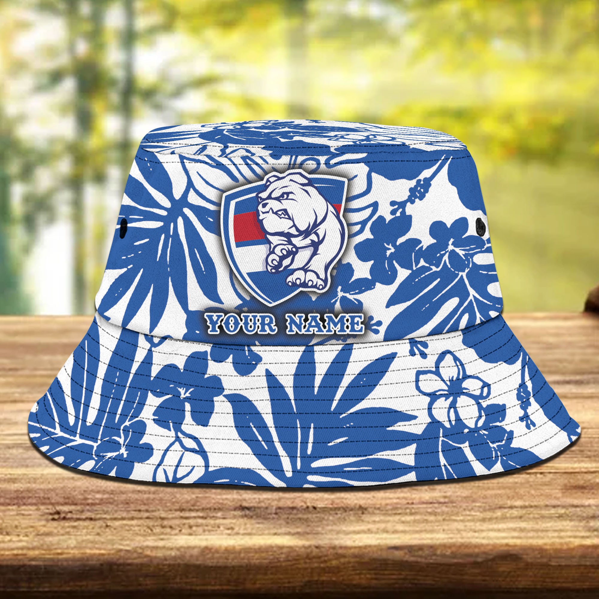 Afl Western Bulldogs Flowers Bucket Hat Gifts For Fans