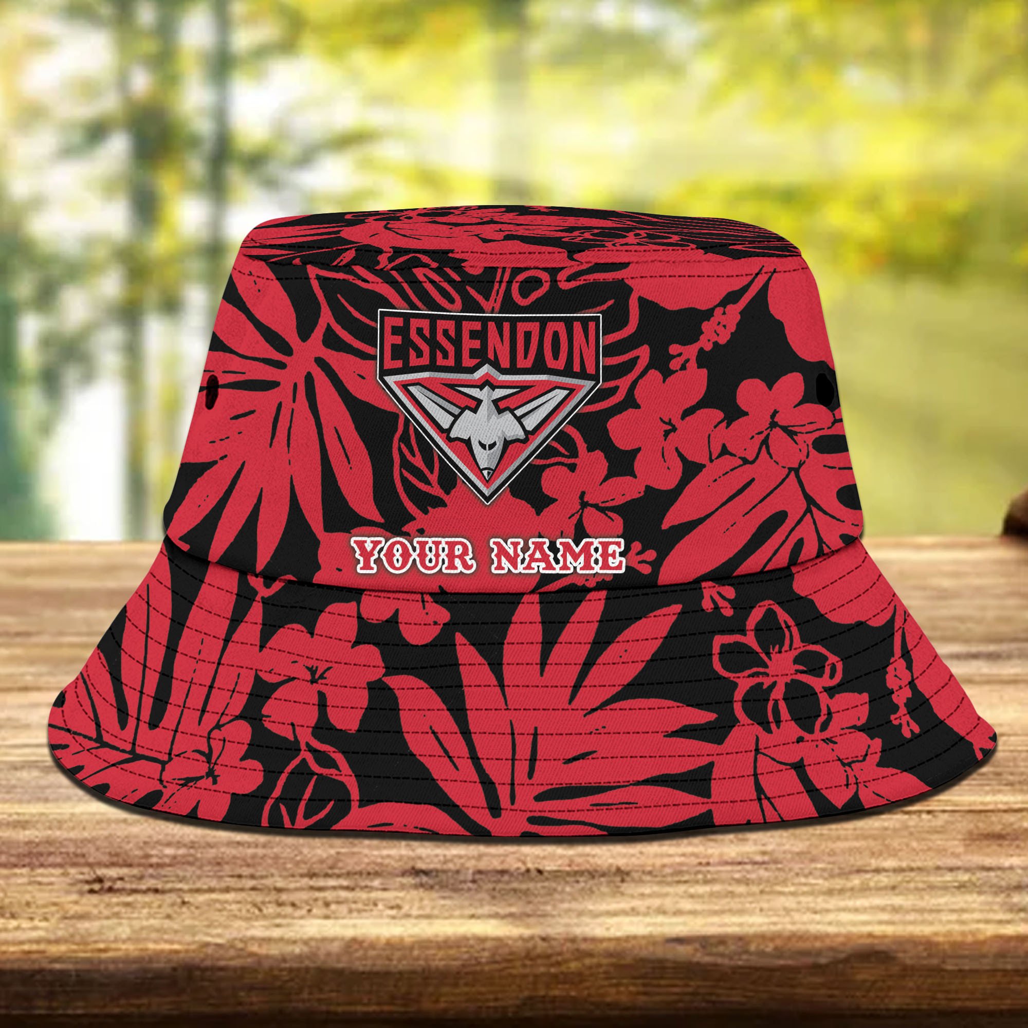 Afl Essendon New Personalized Flowers Bucket Hat Gifts For Fans