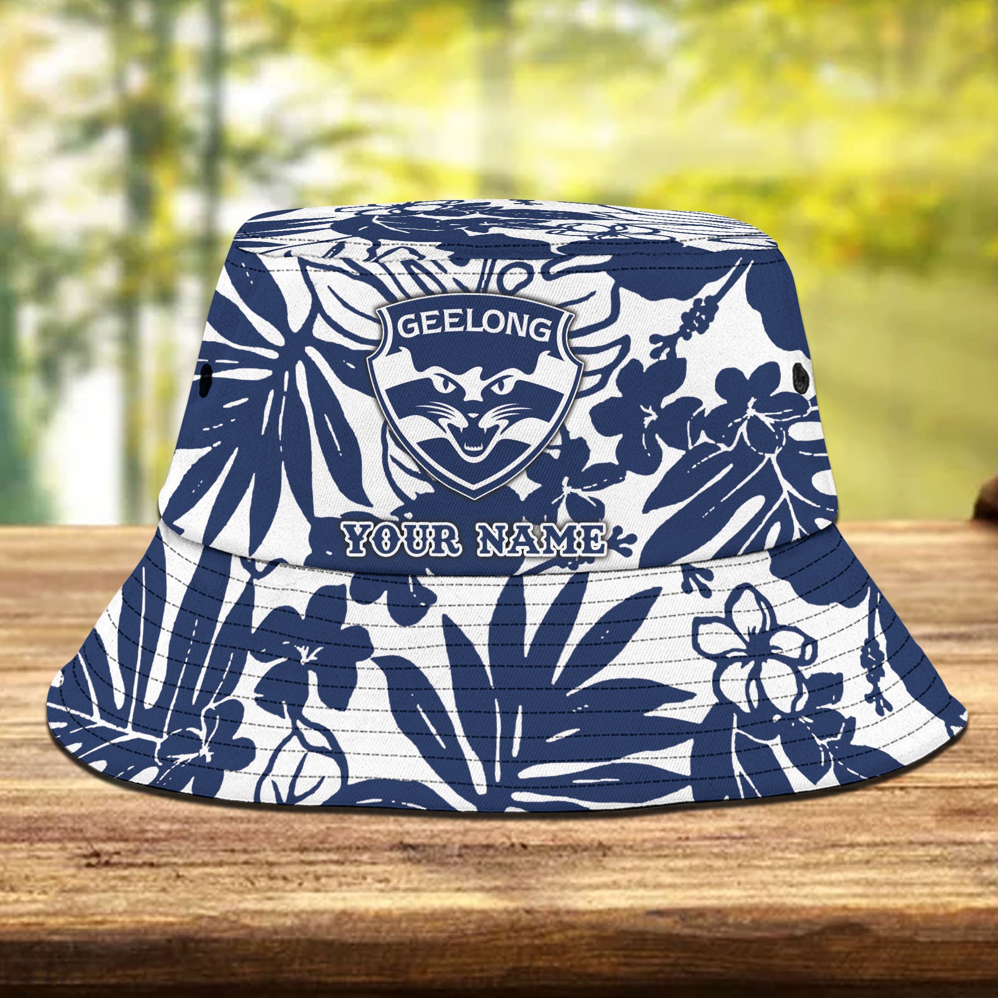 Afl Geelong New Personalized Flowers Bucket Hat Gifts For Fans