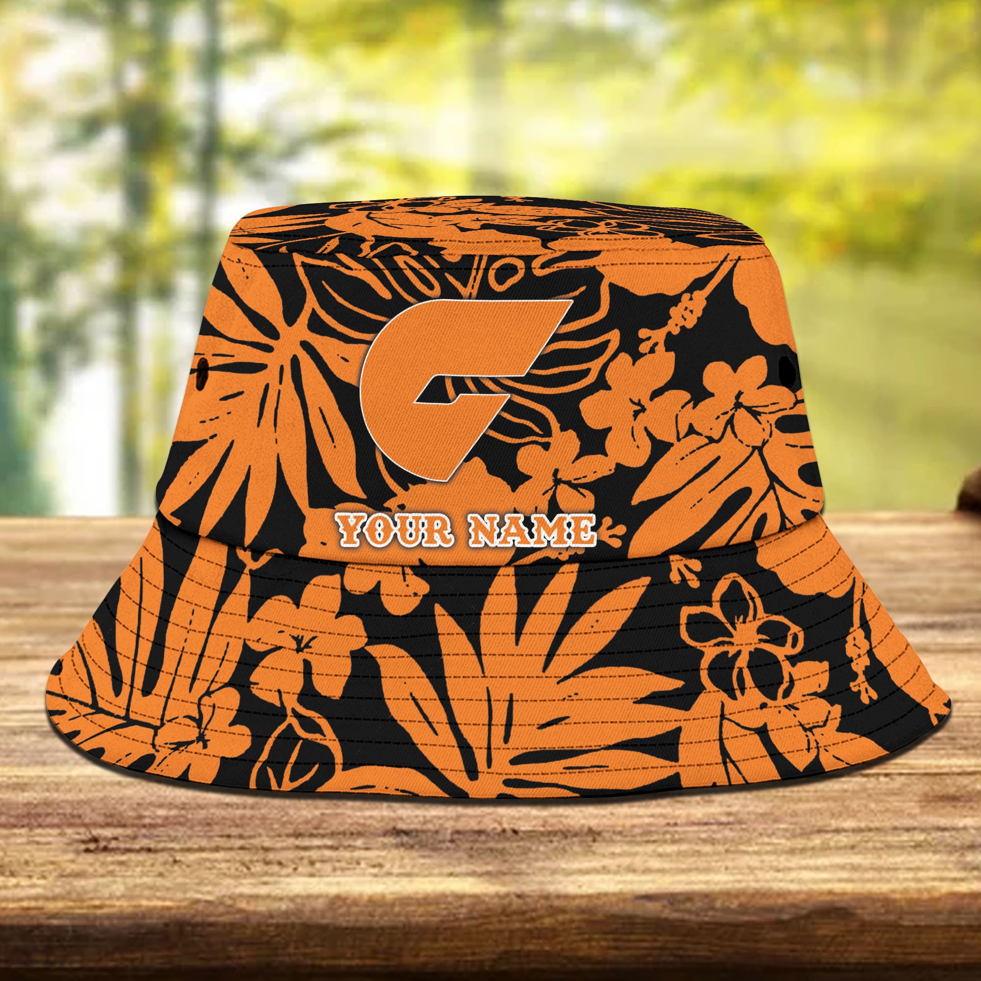 Afl Greater Western Sydney Giants Flowers Bucket Hat Gifts For Fans