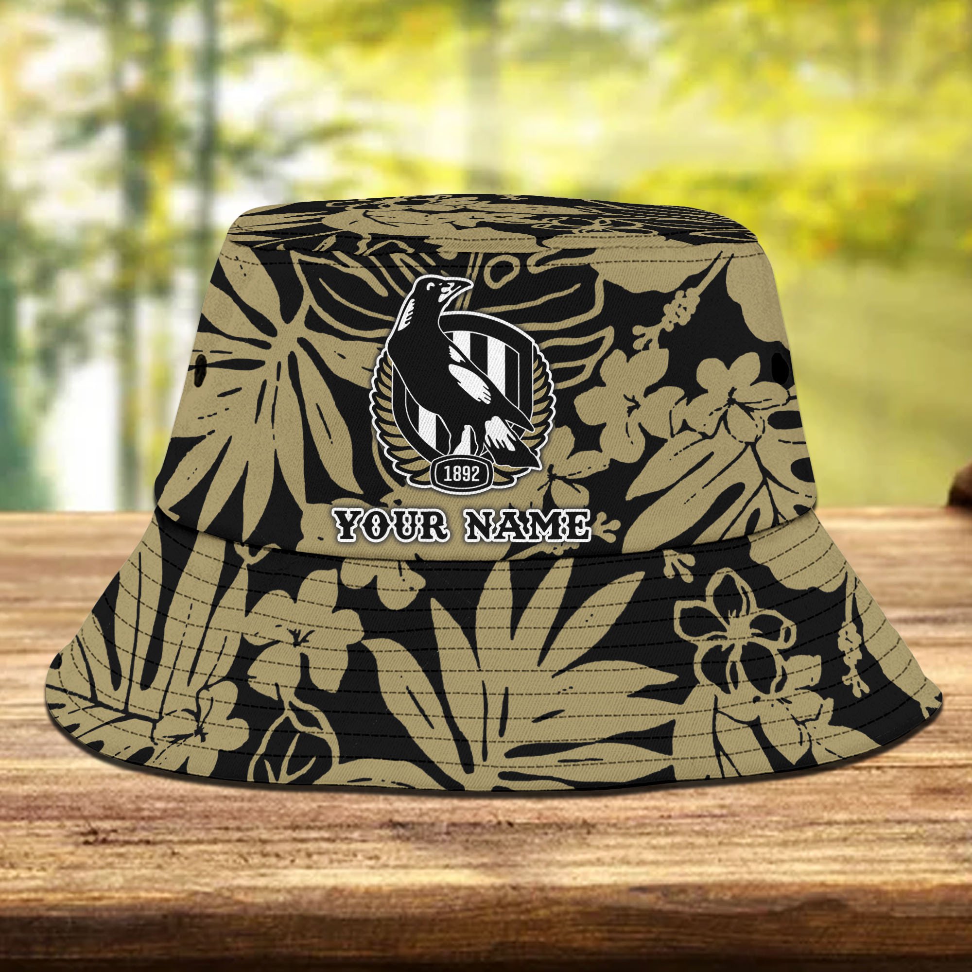Afl Collingwood New Personalized Flowers Bucket Hat Gifts For Fans