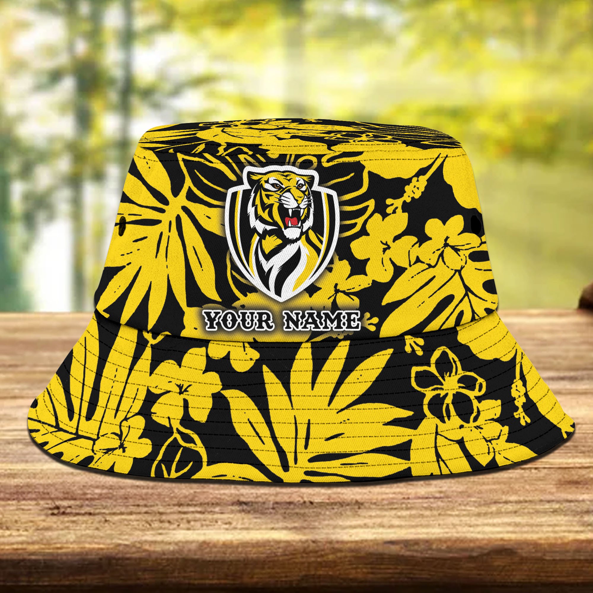 Afl Richmond Tigers Flowers Bucket Hat Gifts For Fans