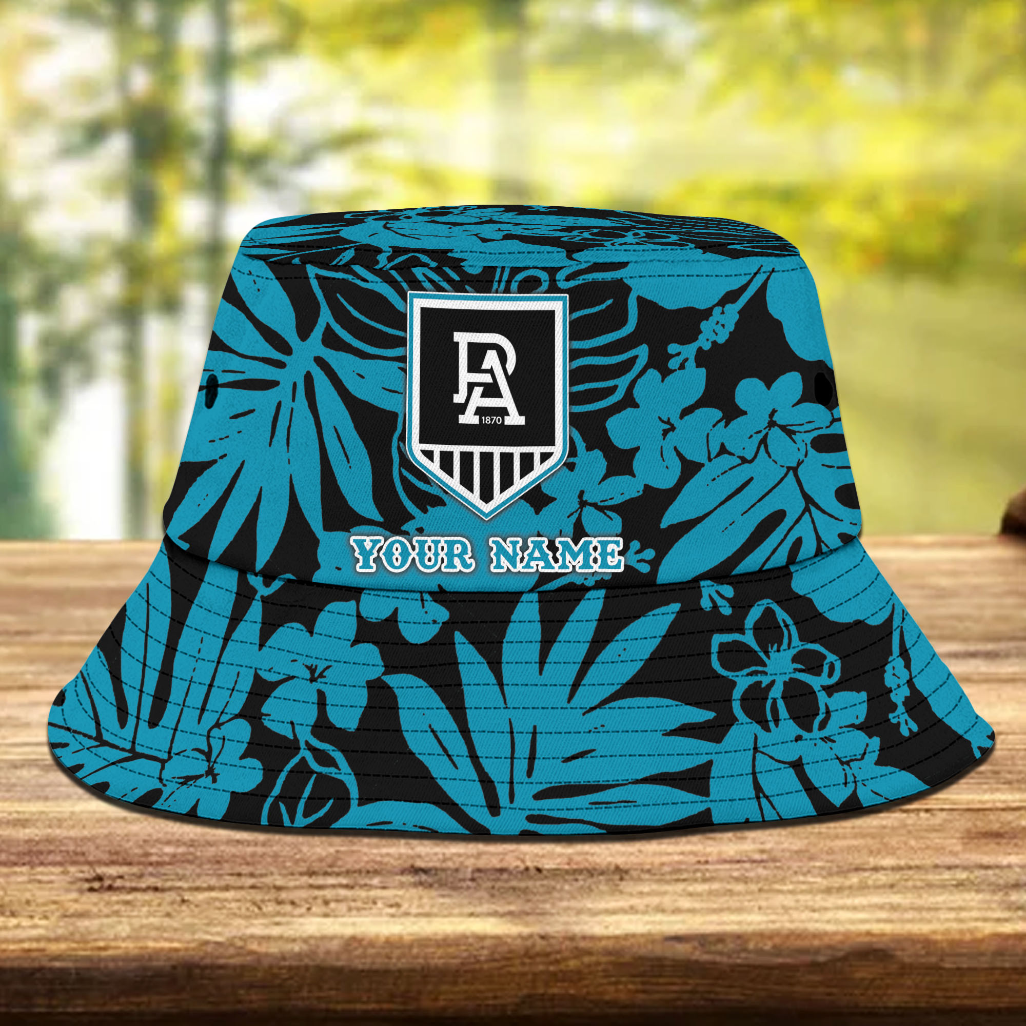 Afl Port Adelaide Power Flowers Bucket Hat Gifts For Fans