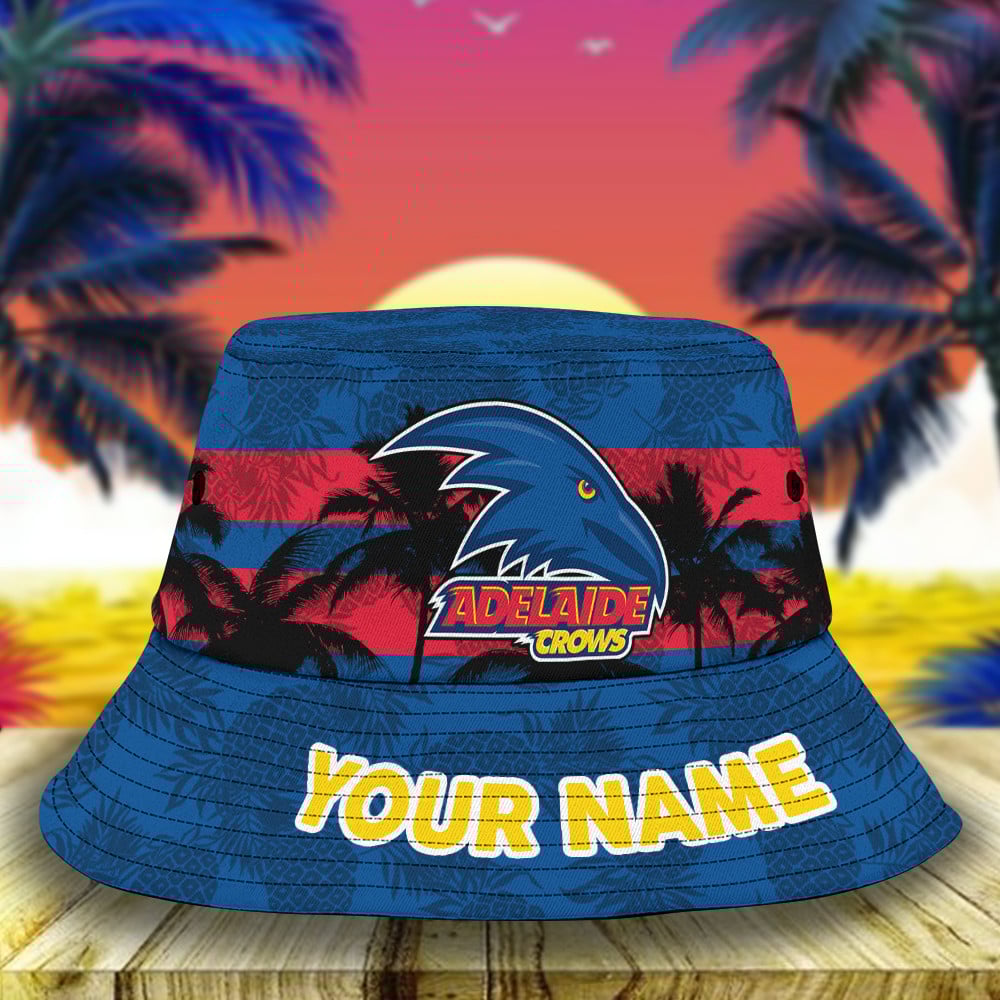 Afl Adelaide Crows Personalized Bucket Hat For Fan