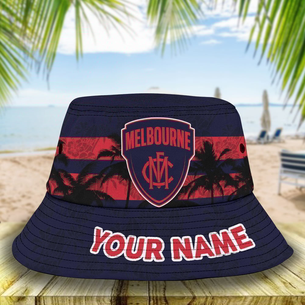 Afl Melbourne Demons Personalized Bucket Hat For Fan