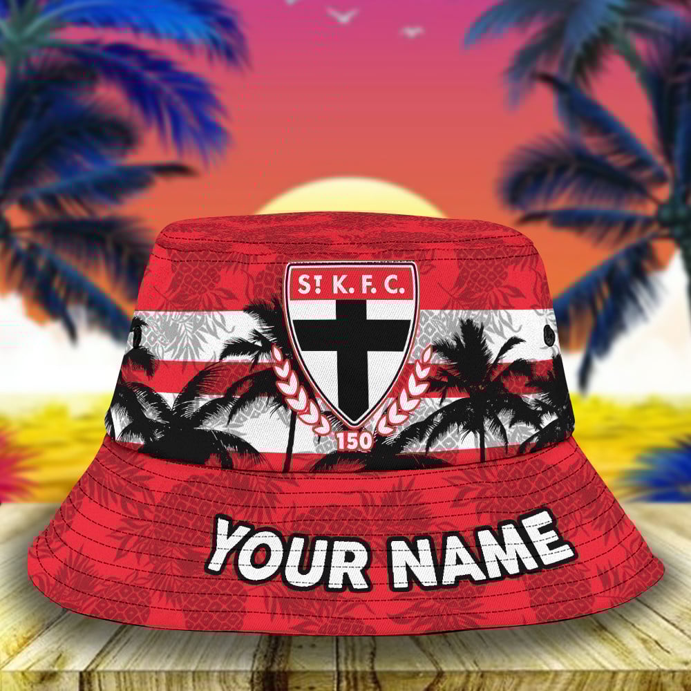 Afl St Kilda Saints Personalized Bucket Hat For Fan