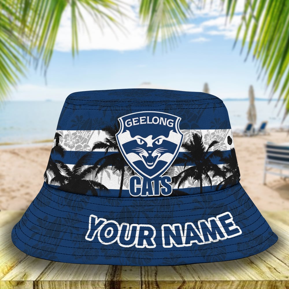 Afl Geelong Cats Personalized Bucket Hat For Fan