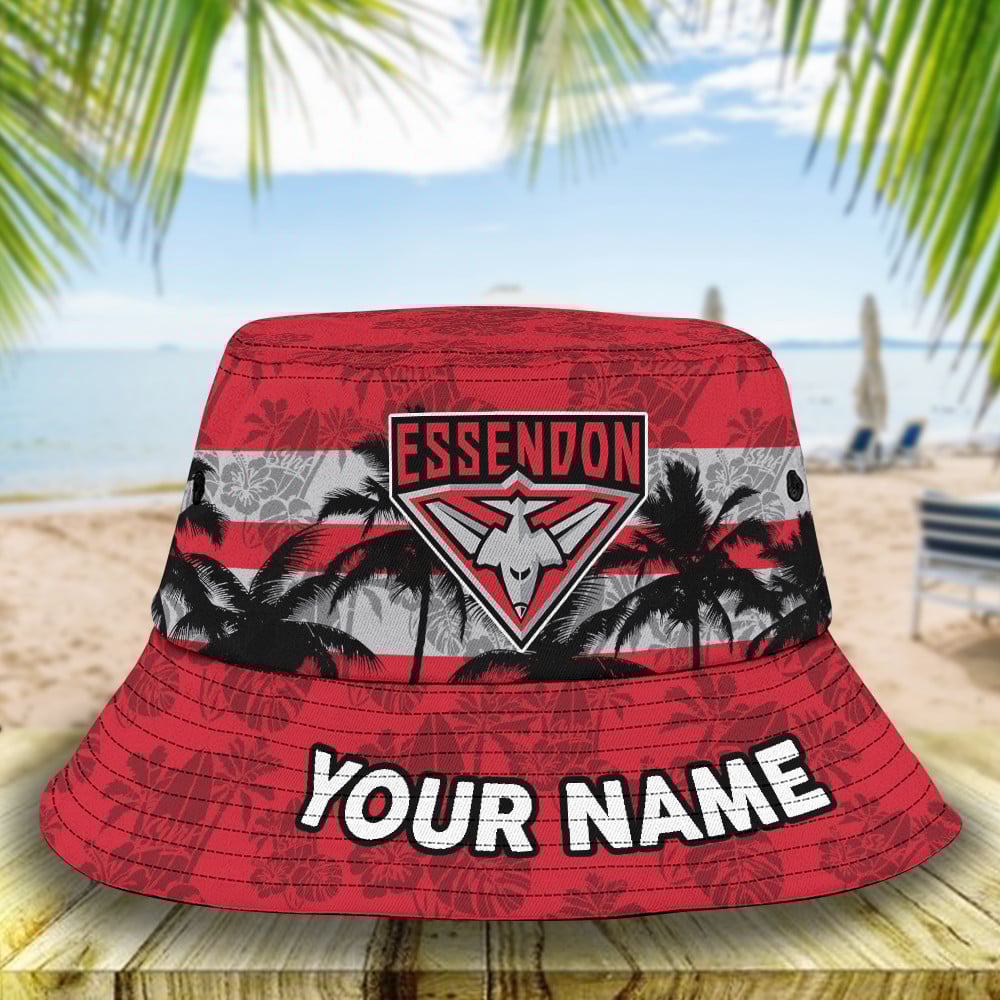 Afl Essendon Bombers Personalized Bucket Hat For Fan