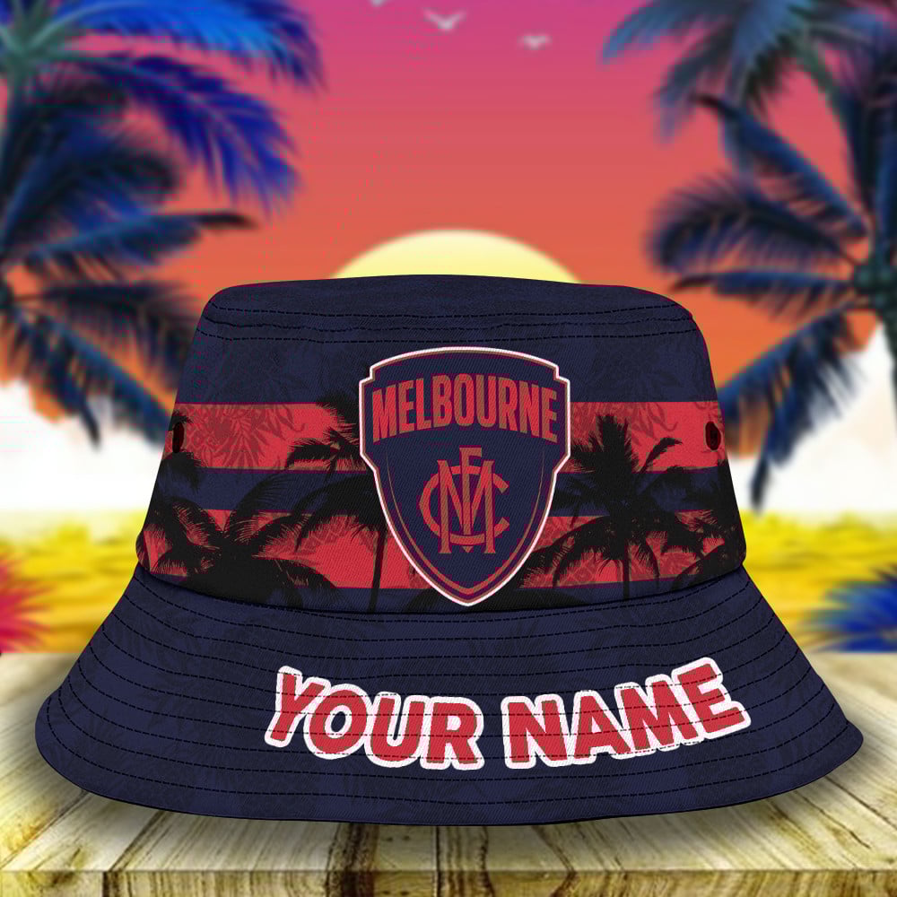 Afl Melbourne Demons Personalized Bucket Hat For Fan