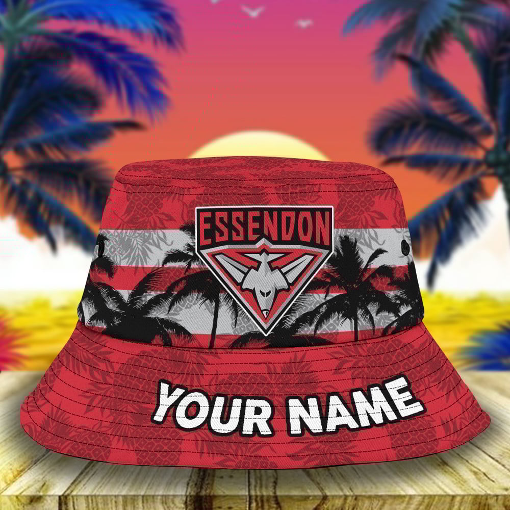 Afl Essendon Bombers Personalized Bucket Hat For Fan