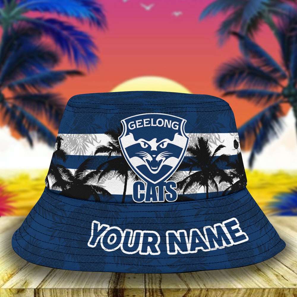 Afl Geelong Cats Personalized Bucket Hat For Fan