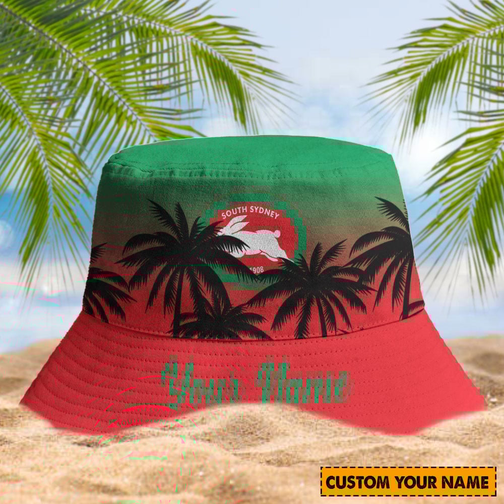 South Sydney Rabbitohs Nrl Sport Personalized Bucket Hat
