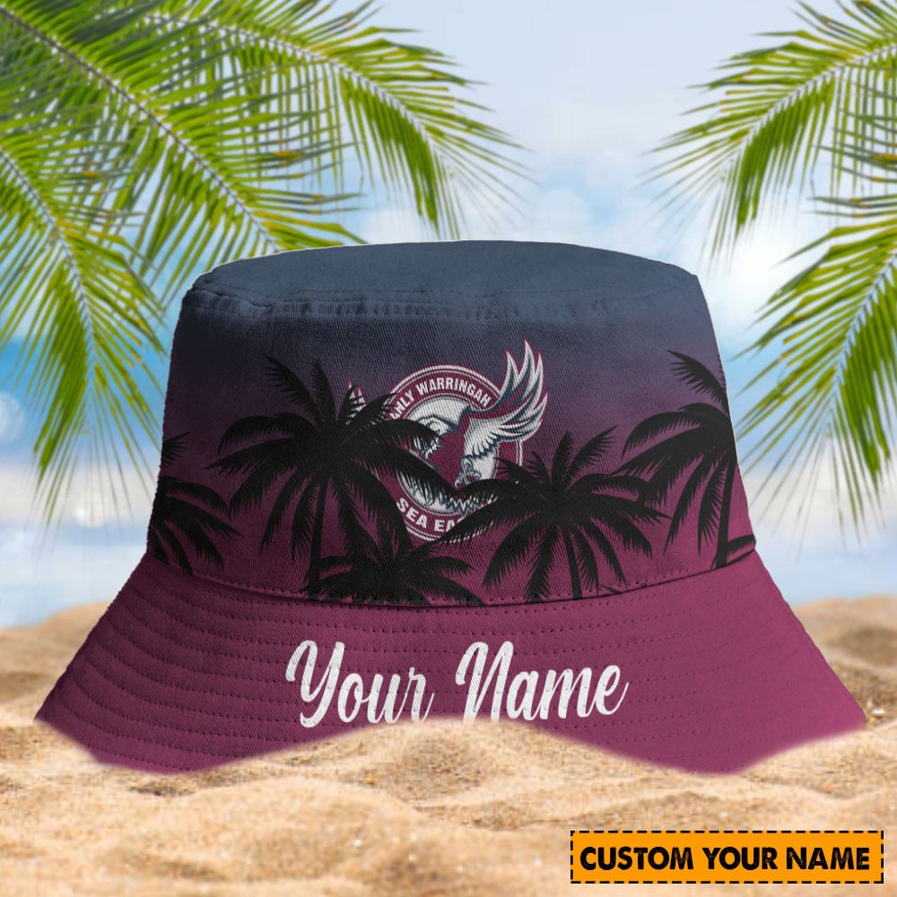 Manly Sea Eagles Nrl Sport Personalized Bucket Hat