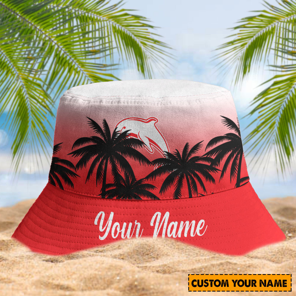 Dolphins Nrl Sport Personalized Bucket Hat
