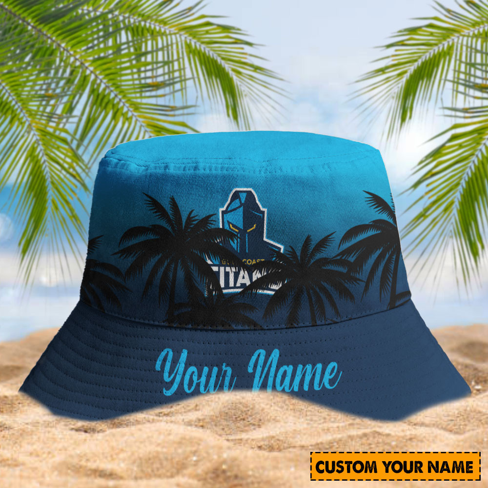 Gold Coast Titans Nrl Sport Personalized Bucket Hat