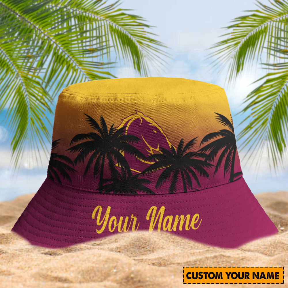 Brisbane Broncos Nrl Sport Personalized Bucket Hat