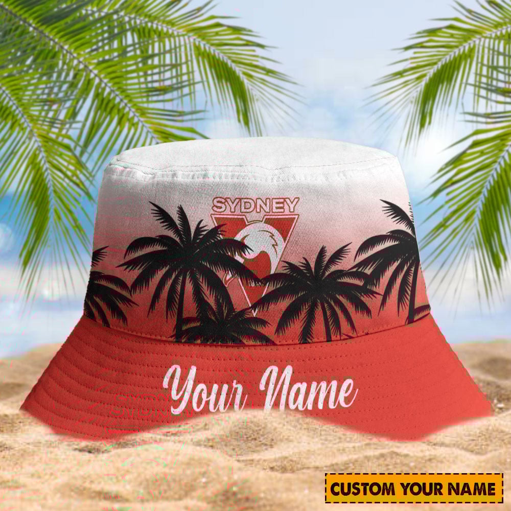 Afl Sydney Swans Sport Personalized Bucket Hat