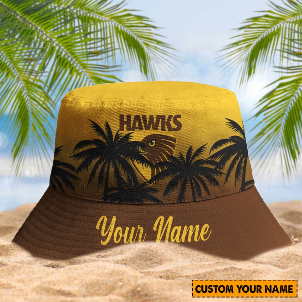 Afl Hawthorn Hawks Sport Personalized Bucket Hat
