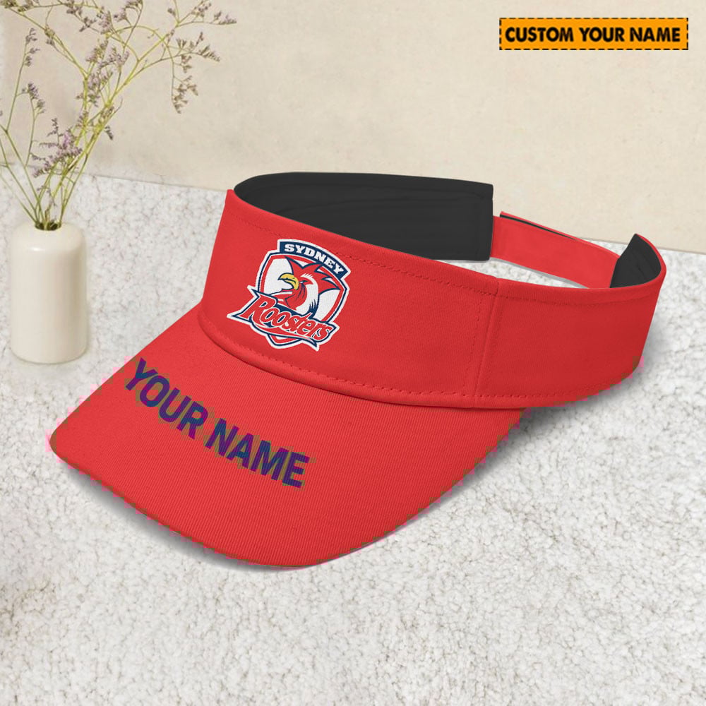 NRL Sydney Roosters Sunscreen Visor Cap Travel Hats 