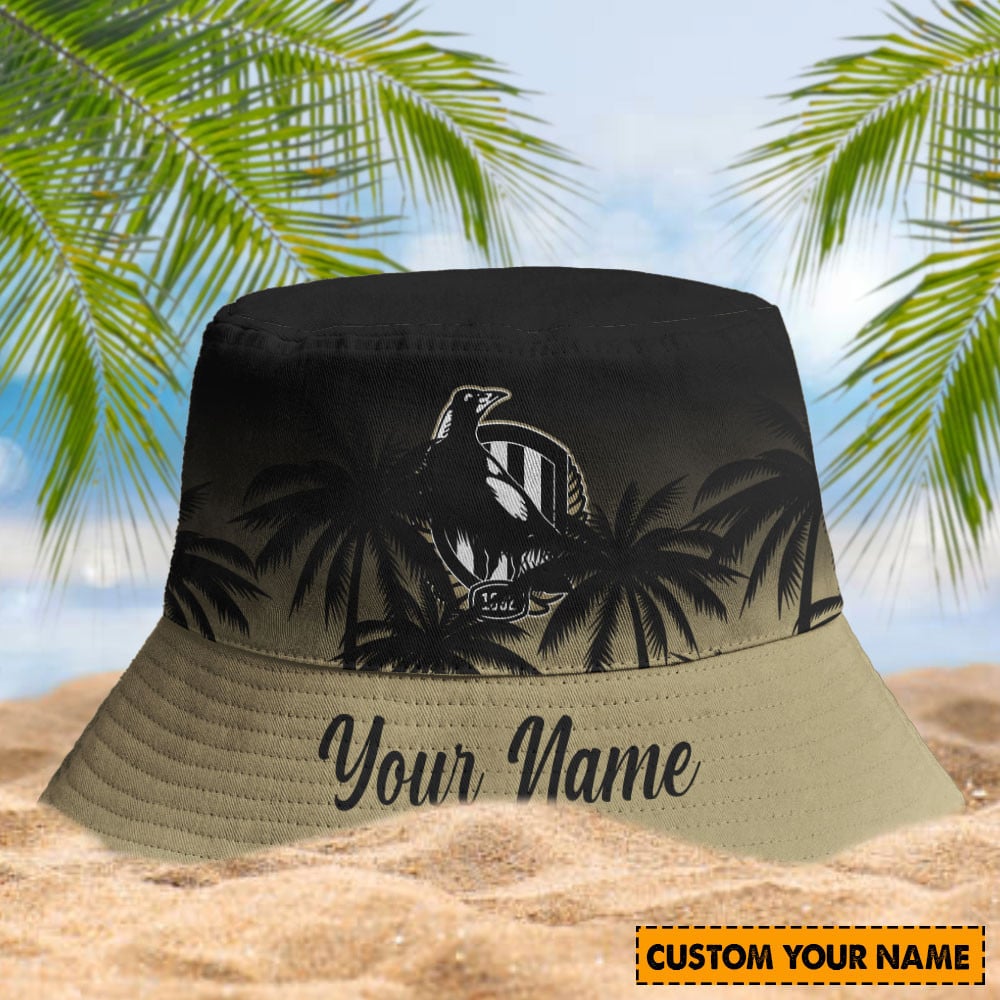 Afl Collingwood Magpies Sport Personalized Bucket Hat