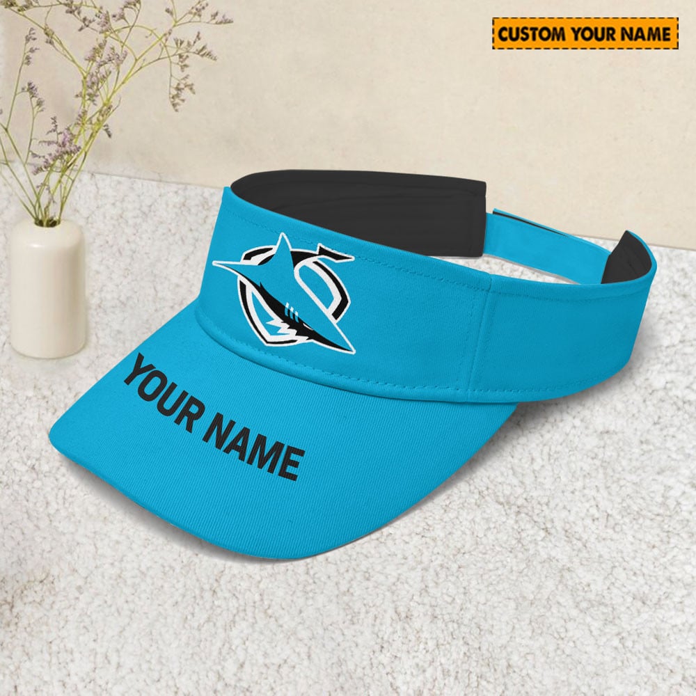 Cronulla-Sutherland Sharks NRL Sunscreen Visor Cap Travel Hats 