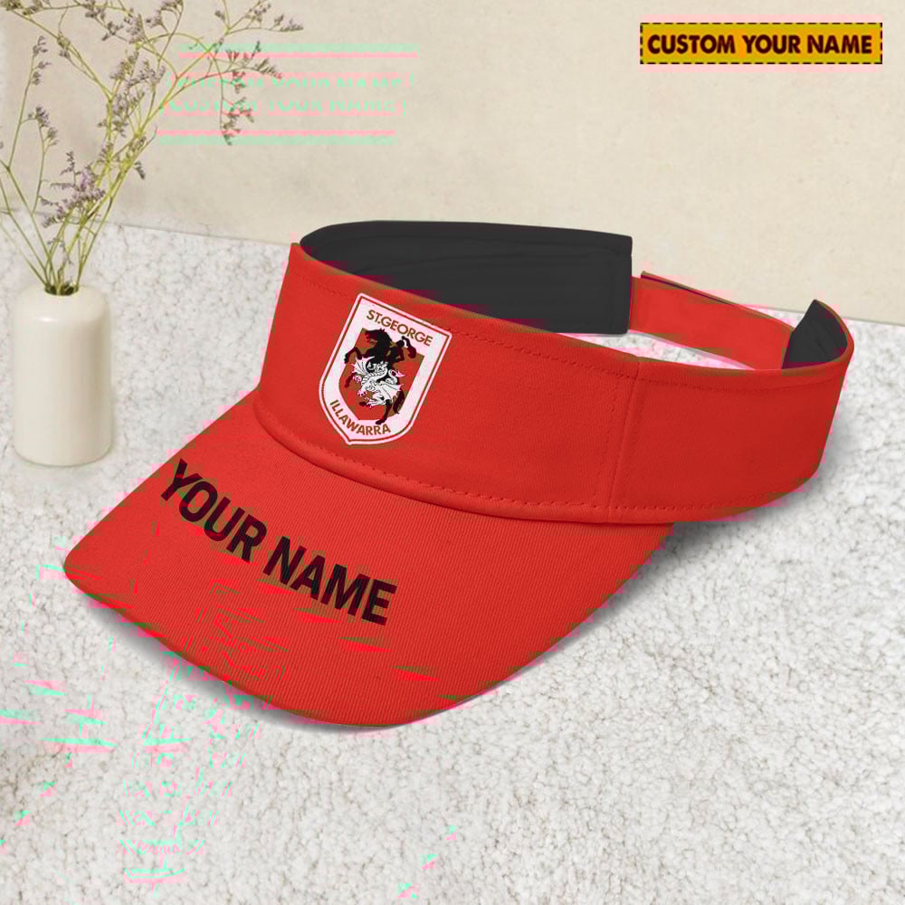 St. George Illawarra Dragons NRL Sunscreen Visor Cap Travel Hats 