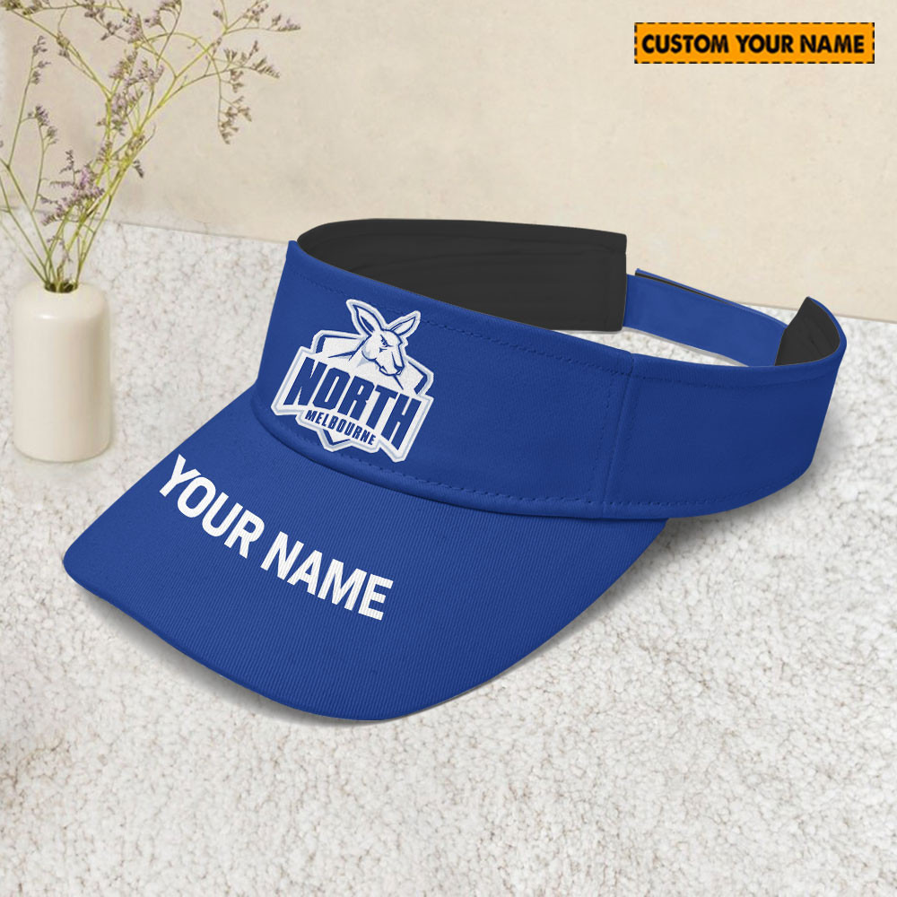 AFL North Melbourne Sunscreen Visor Cap Travel Hats 