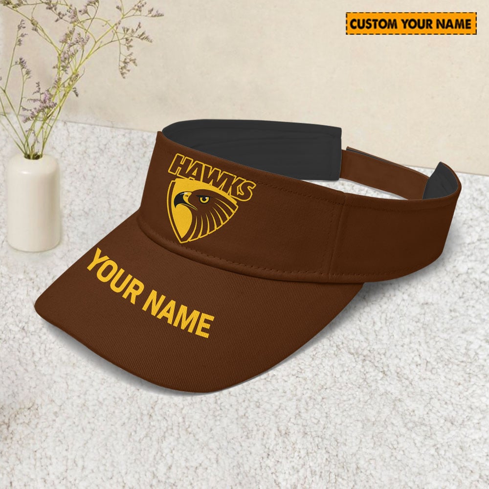 AFL Hawthorn Football Sunscreen Visor Cap Travel Hats 