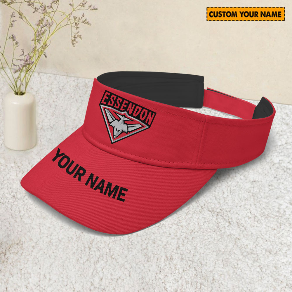 AFL Essendon Sunscreen Visor Cap Travel Hats 