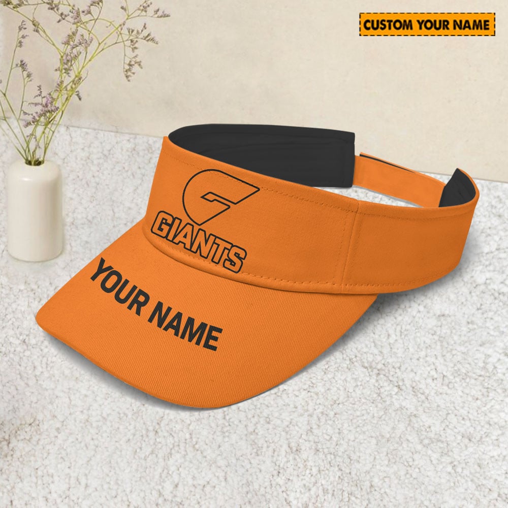 AFL Giants Sunscreen Visor Cap Travel Hats 