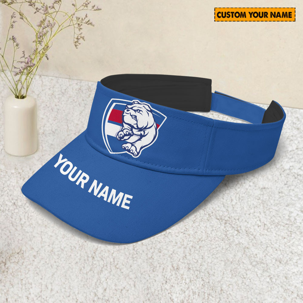 AFL Western Bulldogs Sunscreen Visor Cap Travel Hats 