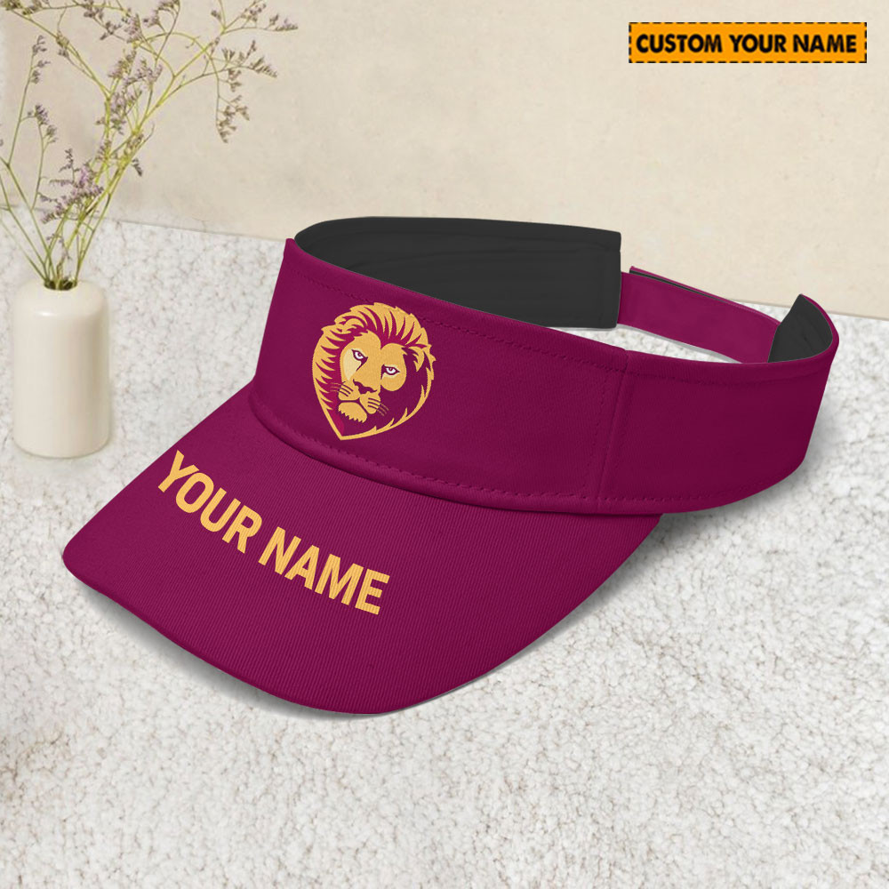AFL Brisbane Lions Sunscreen Visor Cap Travel Hats 
