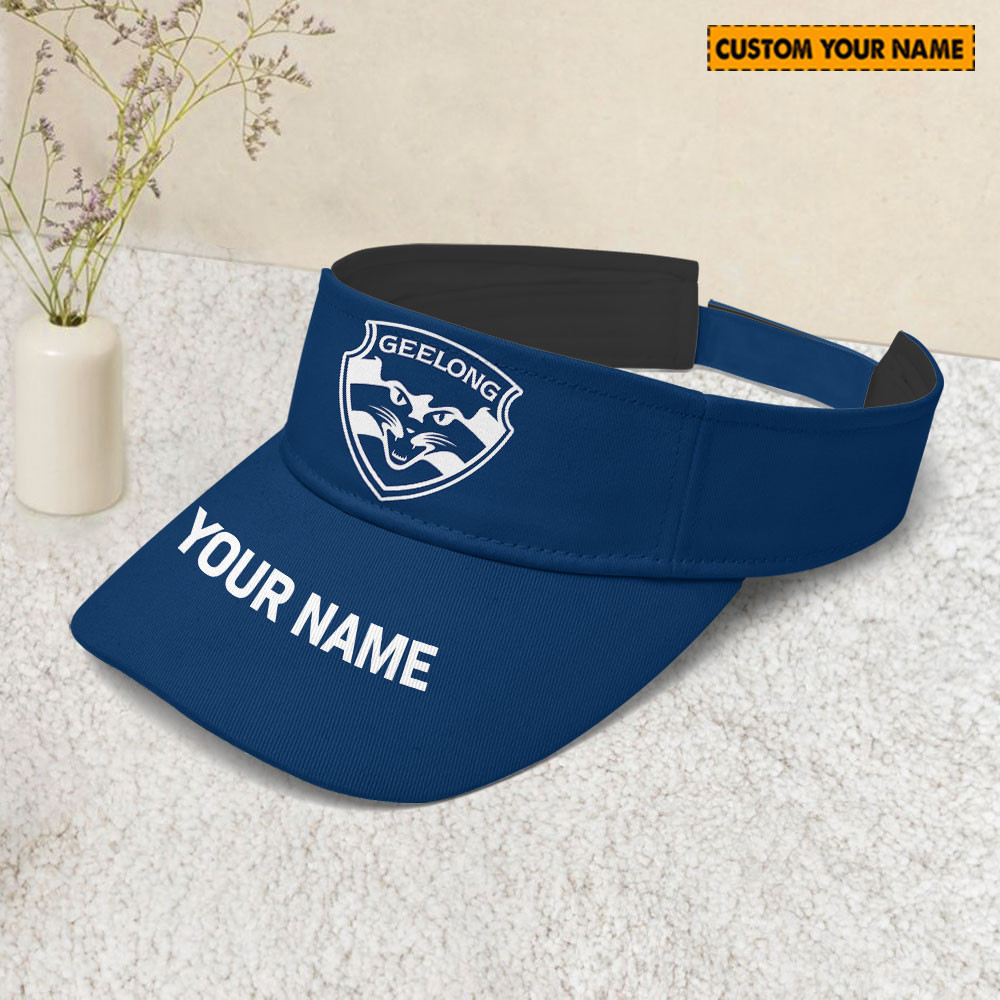 AFL Geelong Cats Sunscreen Visor Cap Travel Hats 