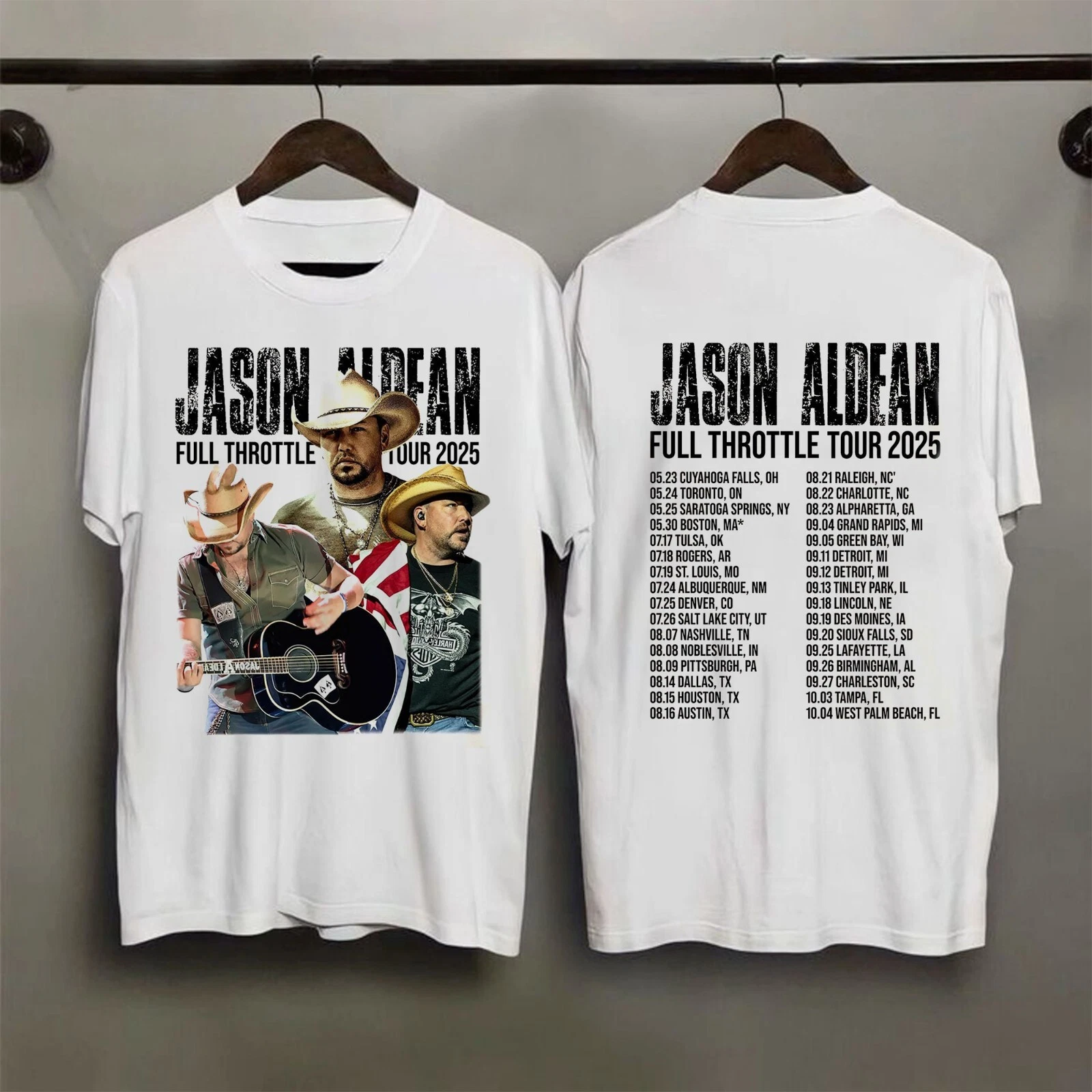 Jason Aldean Full Throttle Tour 2025 Shirt, Country Music Concert Tee, Fans Gift