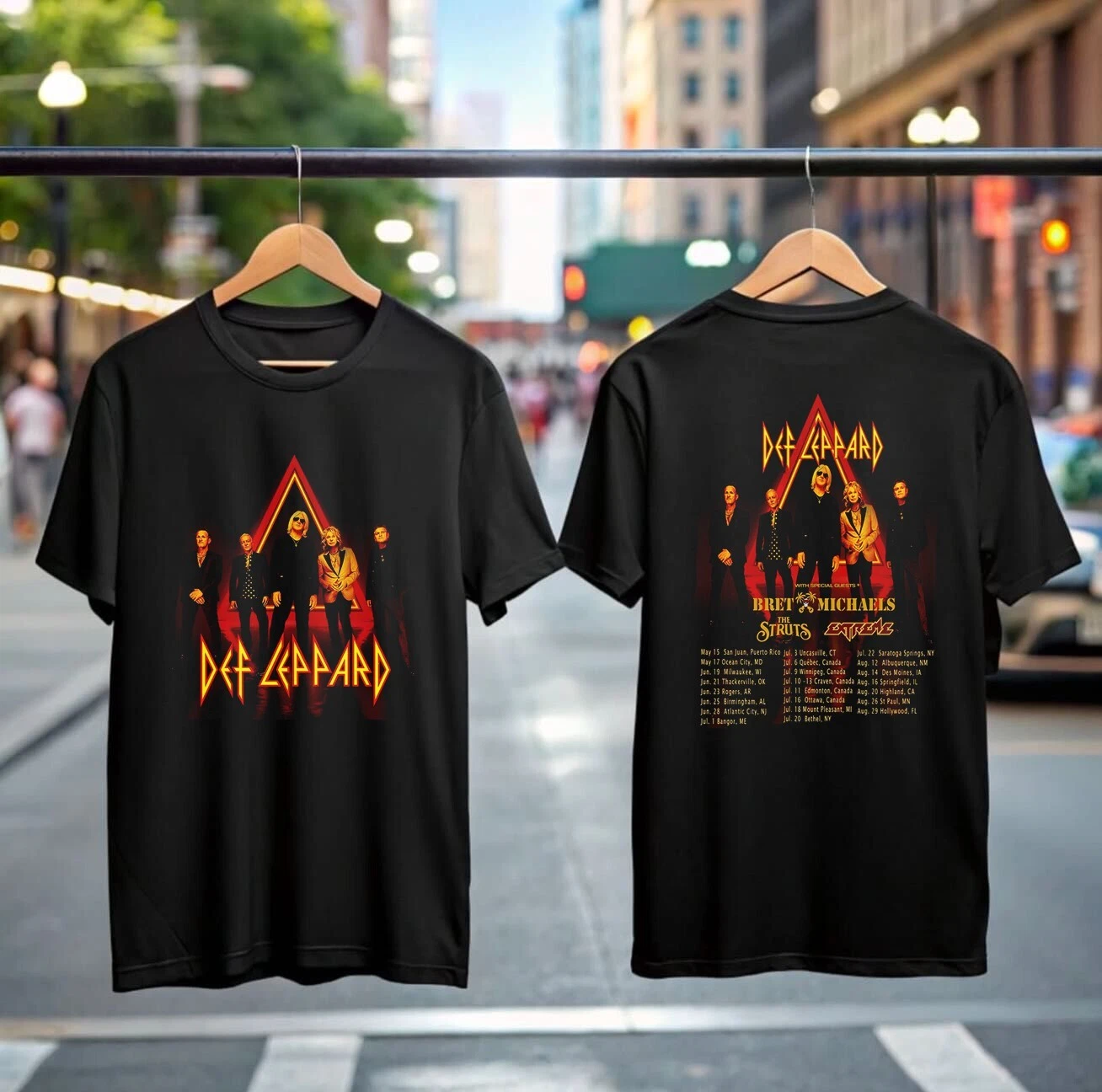 Def Leppard Tour 2025 Shirt Rock Band Shirt Mens Shirt Gift For Him Vintage