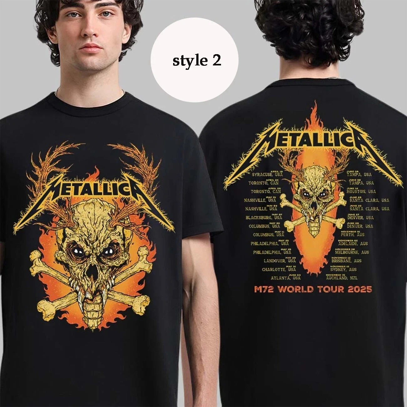 Metallica M72 World Tour 2025 For Fan Shirt